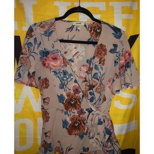 Floral- Side Bow Blouse 🎀